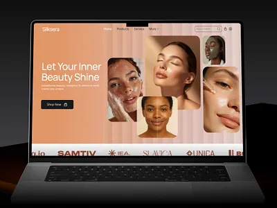 Silksera - Beauty E-Commerce Landing Page Design design figma landing page ui uiux user experience