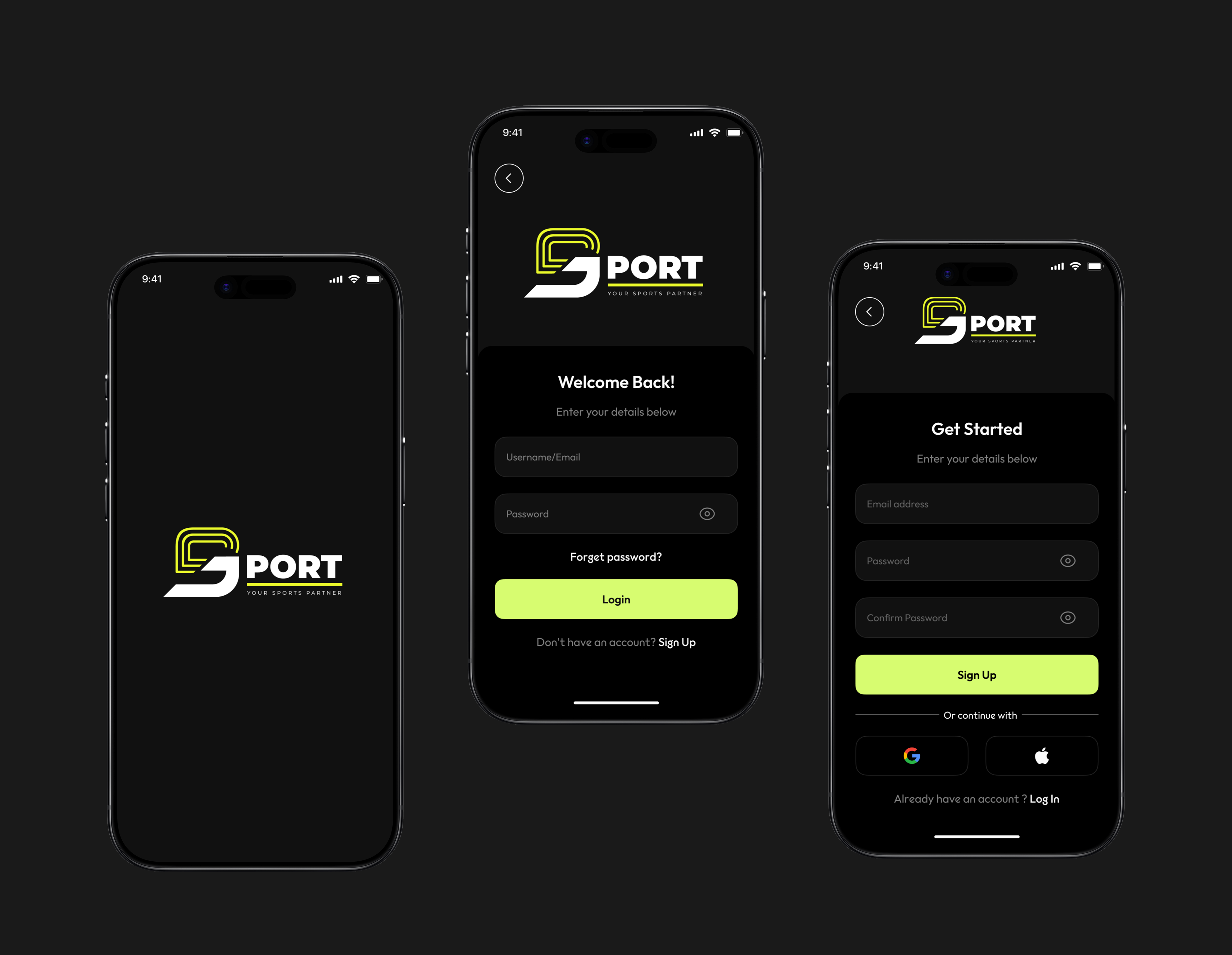 On-boarding Flow- Sports App app design app ui app ux figma app fitness app login ui onboarding onboarding flow signin signup signup ui sports app