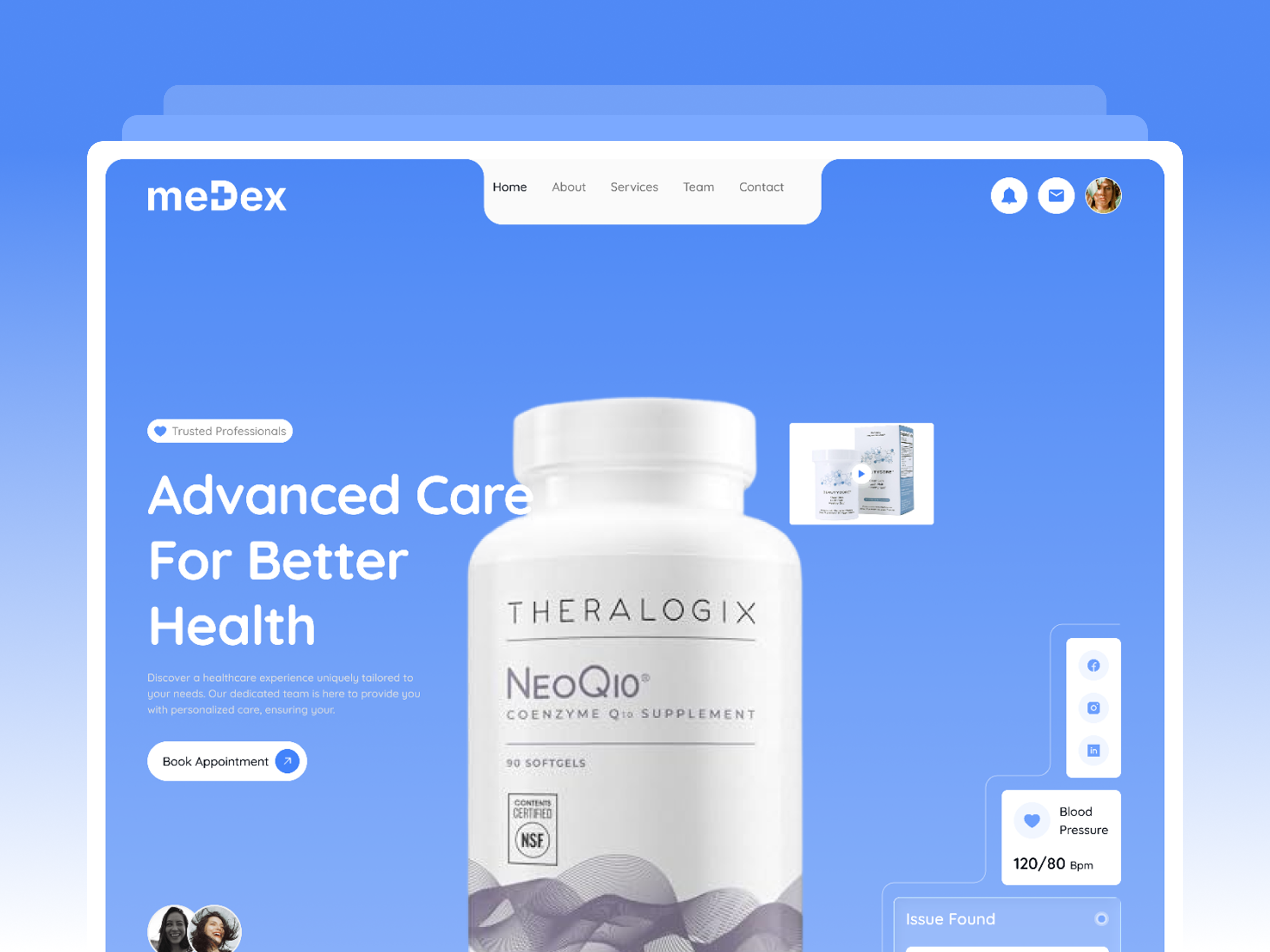 Example of Peptide & Biotech Website Design UI/UX