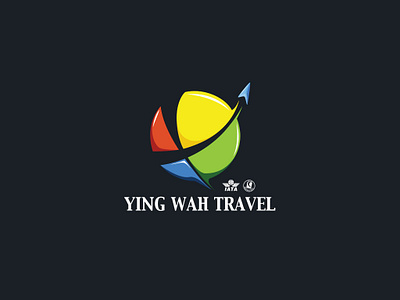 Ying Wah Travel Logo branding logo