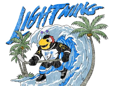 Duvin Design x Tampa Bay Lightning THUNDERBUG apparel branding brands collab collaboration design florida graphic design hockey illustration lightning logo nhl orlando sports streetwear tampa bay tampa bay lightning