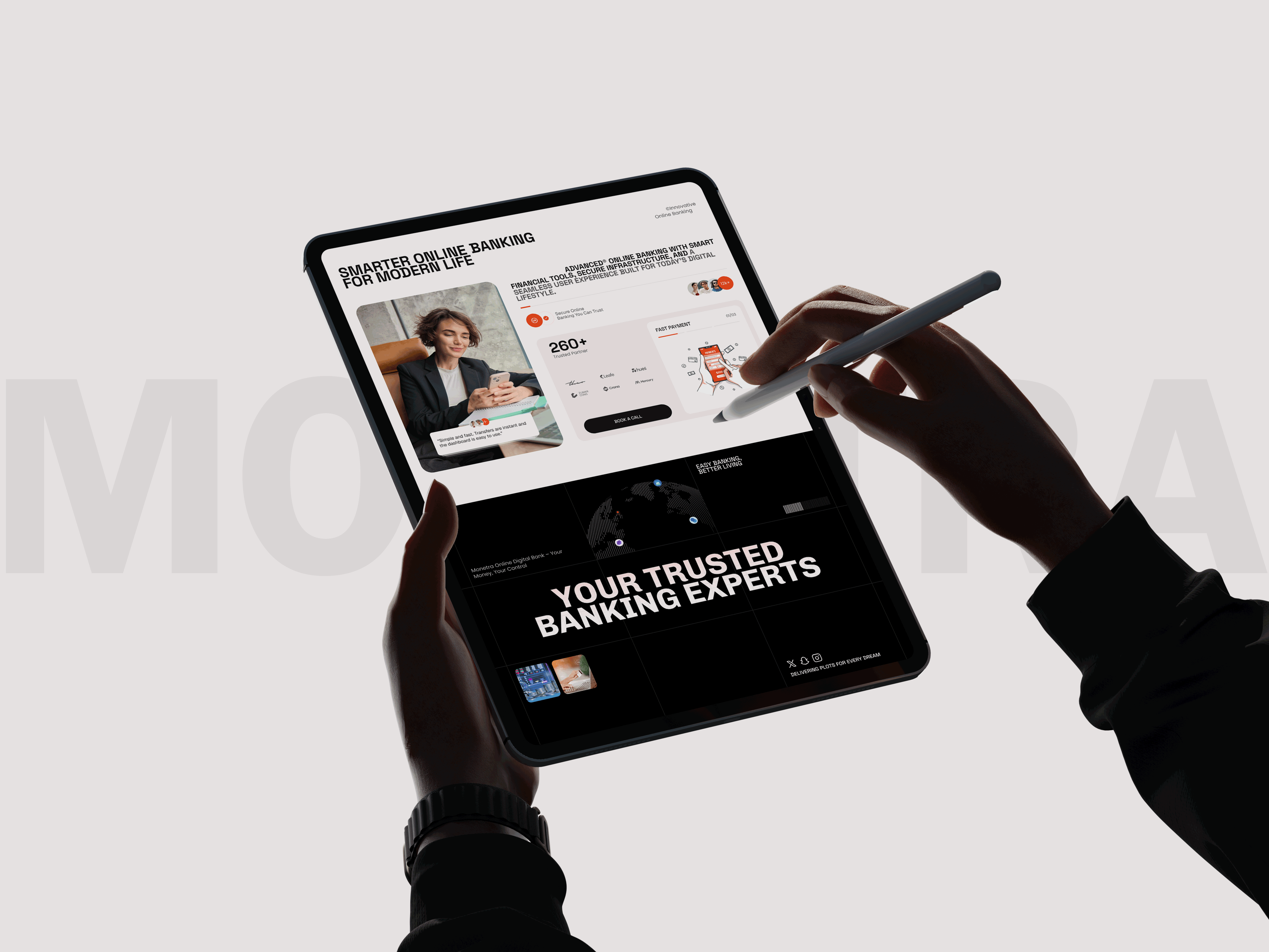 Online Banking Website Features Design bank branding design finance fintech landing page design modern website online banking samero ui ui design website website design