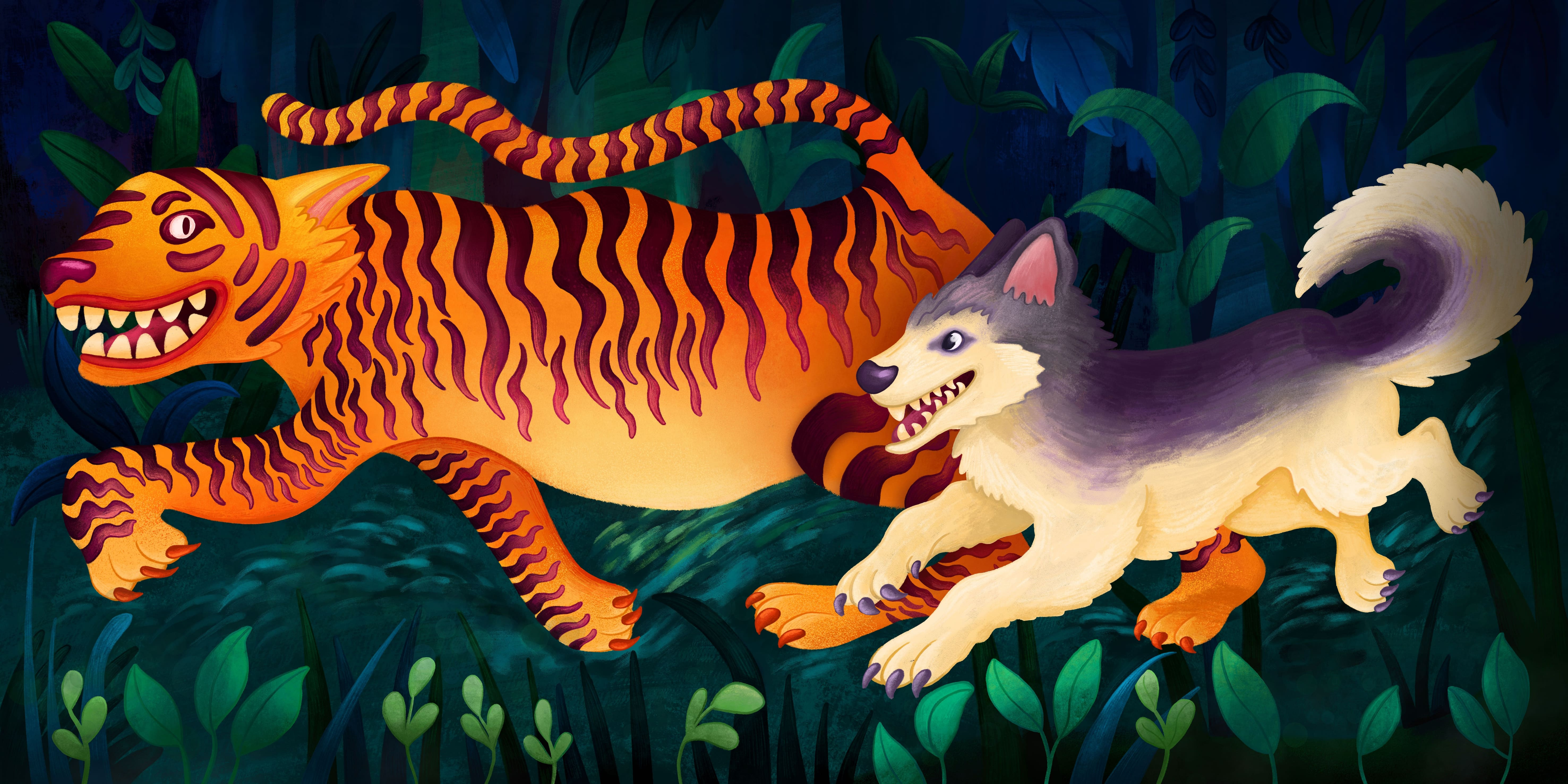 Tiger Trappers – Editorial Illustration art book illustration branding character desing character illustration cover illustration editorial illustration graphic design illustration mascot design mascot illustration