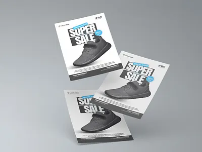 Product Promotion Poster Template. advertisement design branding design business promotion flyer design graphic design marketing flyer minimal design modern layout poster template print design product poster product promotion sale flyer shoe advertisement super sale