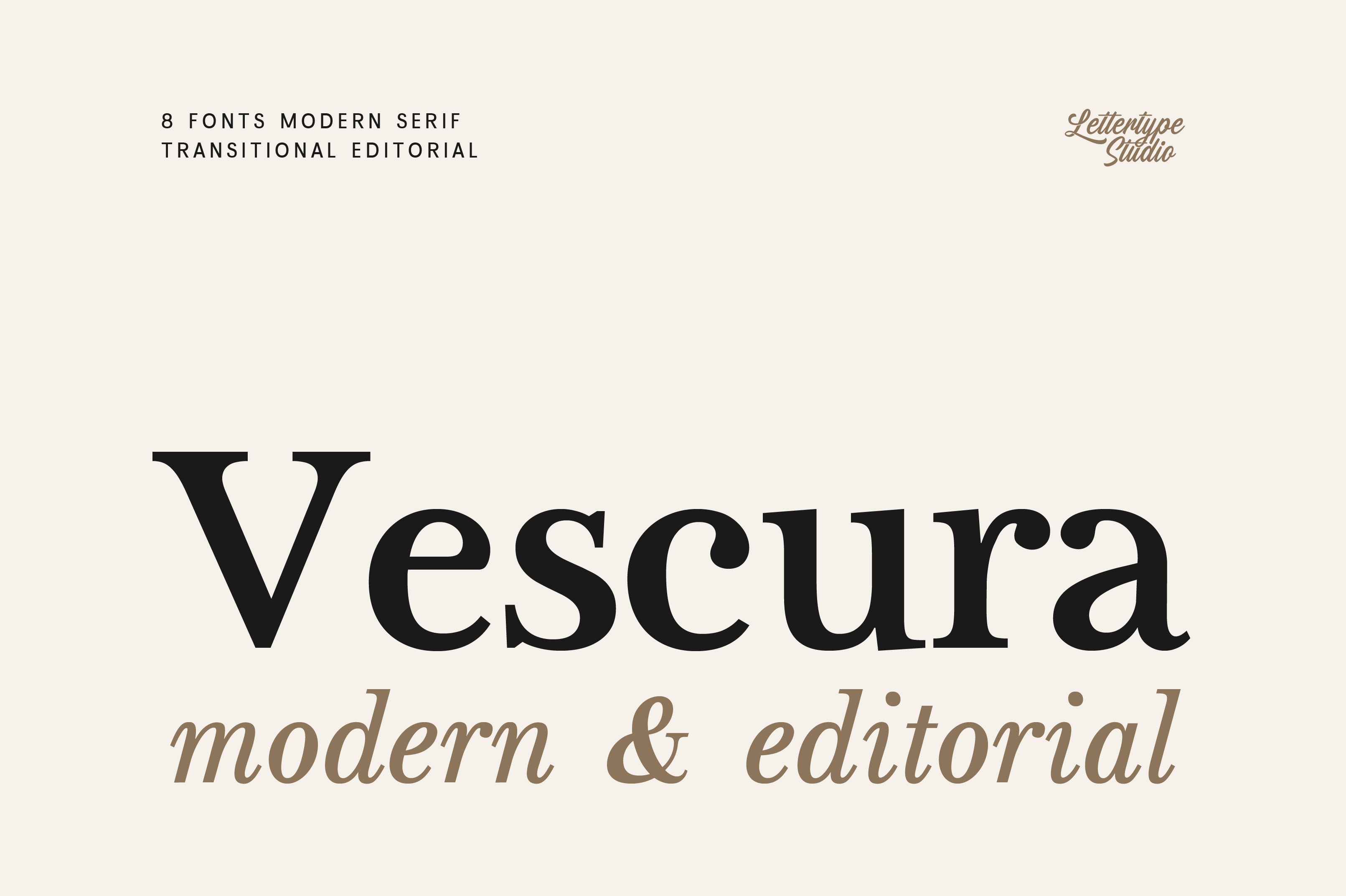 Vescura — Modern Transitional Editorial Serif branding contemporary serif corporate serif display serif editorial serif elegant identity luxury magazine modern serif premium professional serif publishing readable refined serif serif text serif transitional serif typography versatile