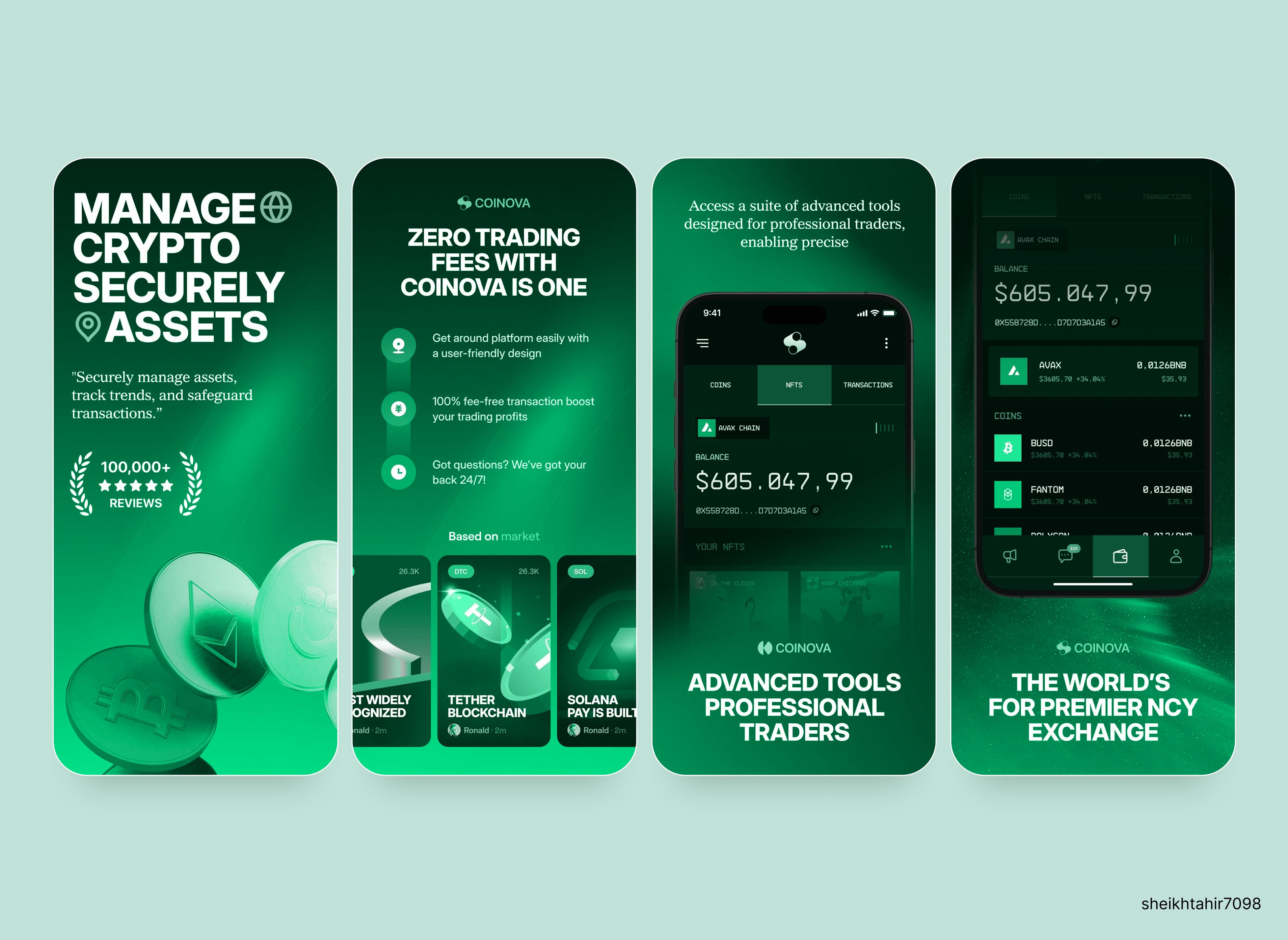 Example of App Screenshot Design