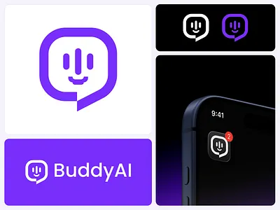 Modern AI Chat App - Logo Design ai artificial bot brand identity branding chat app chat bot icon identity intelligence logo logo design logo mark logodesign logotype minimalist logo modern logo typography vector