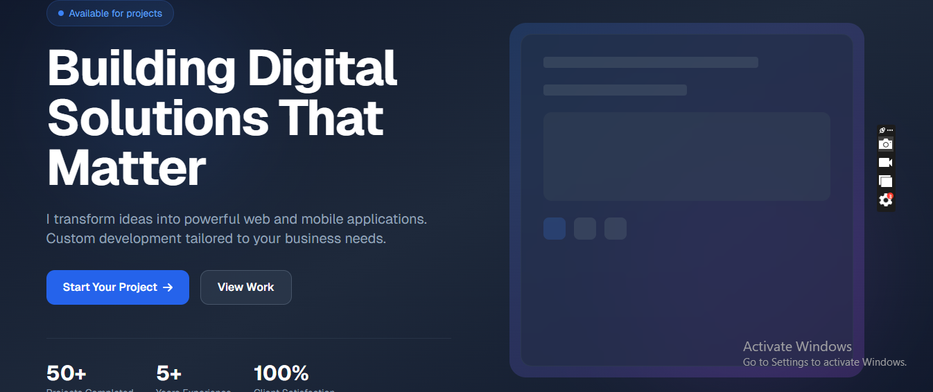 Example of Custom Web Development Service