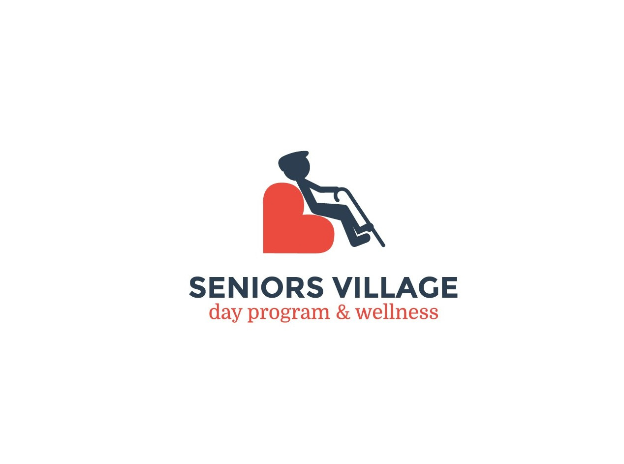 Seniors Village — Day Program & Wellness Care Logo Design brandidentity branding conceptlogo healthcare logo logodesign seniorcare symbolmark wellness