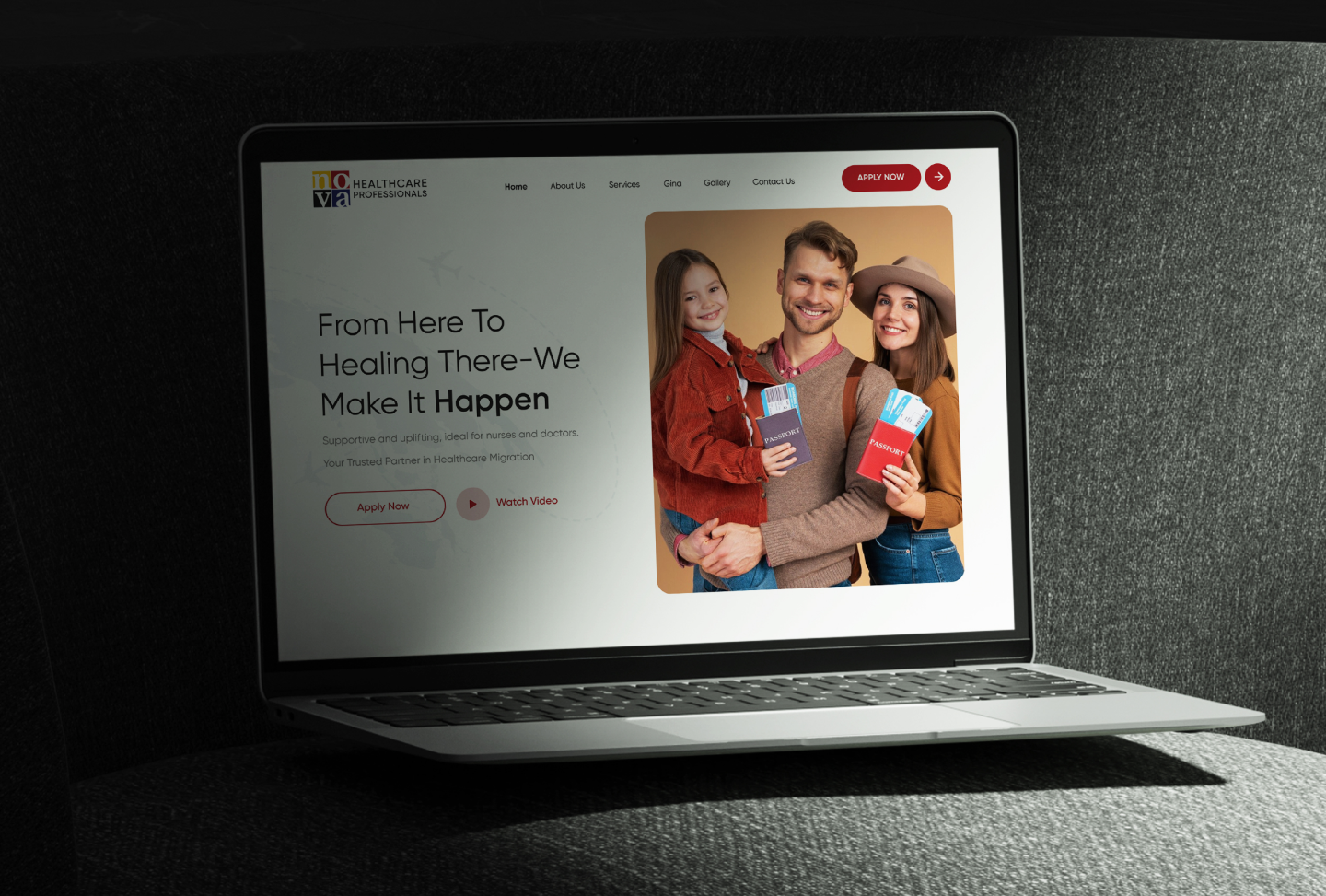 Healthcare Migration & Education Website healthcare ui uiux we web design website