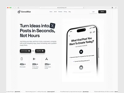 AI SaaS landing page | AI-Powered X/LinkedIn Growth Platform ai ai content creation ai content marketing ai marketing tool ai post generator platform ai website ai writing tool b2b landing page creator growth platform creator tool landing page linkedin growth tool saas saas landing page social media automation social media landing page social media saas website web design website x twitter marketing