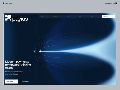 Modern Fintech SaaS Landing Page