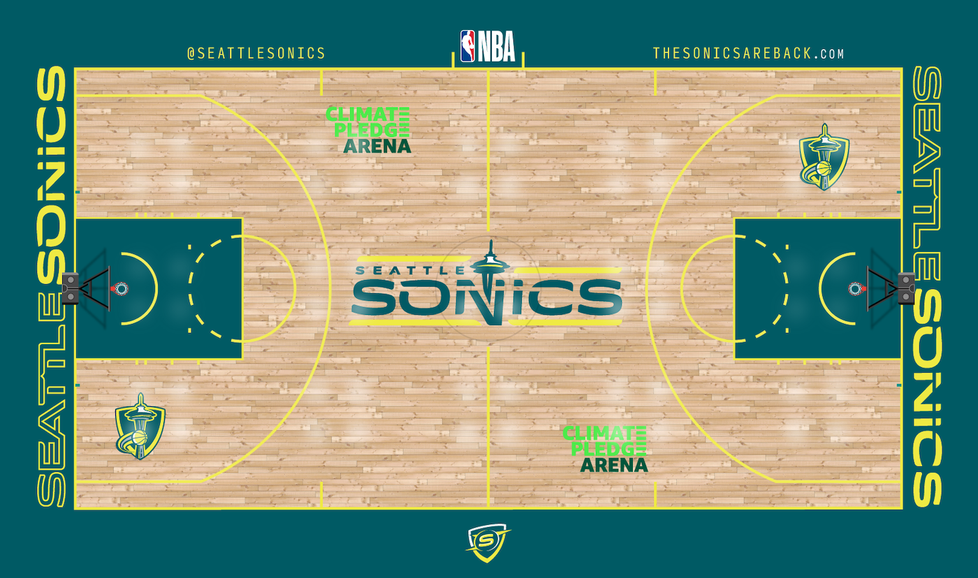 Seattle SuperSonics • Concept Rebrand branding concept graphic design logo nba rebrand sports