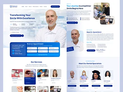 Modern Dental Website Redesign | Clean Healthcare UI/UX Design appointment booking ui clean ui design clinic website dental ui ux dental website dental website design doctor website figma web design healthcare landing page healthcare ui ux healthcare website landing page design medical website design modern ui design portfolio design responsive web design ui ux design ux case study web ui design website redesign