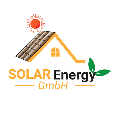 solar energy logo branding graphic design illustration logo logo design logoolshop solar energy logo typography