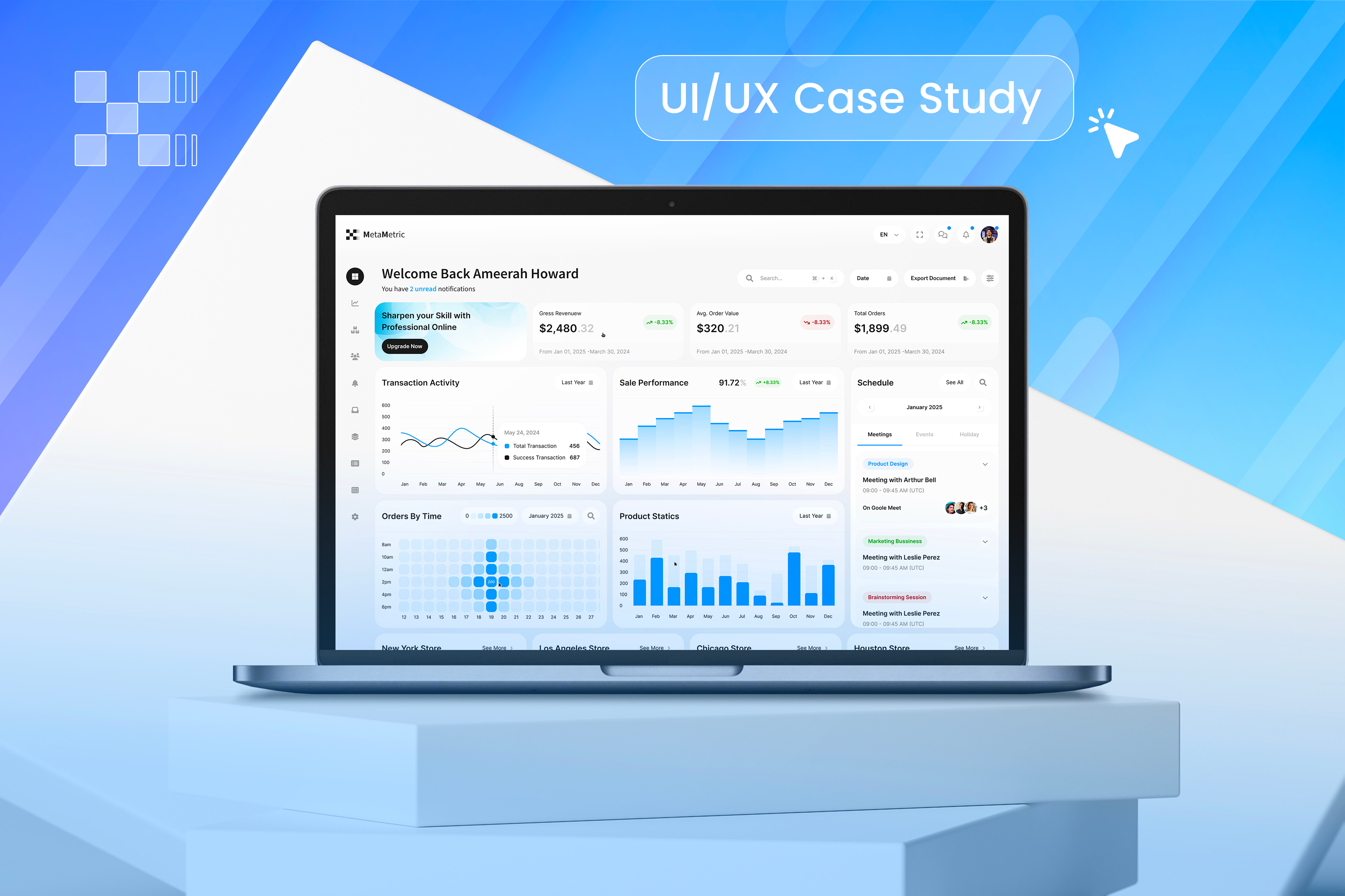 Business Analytics Dashboard UI/UX