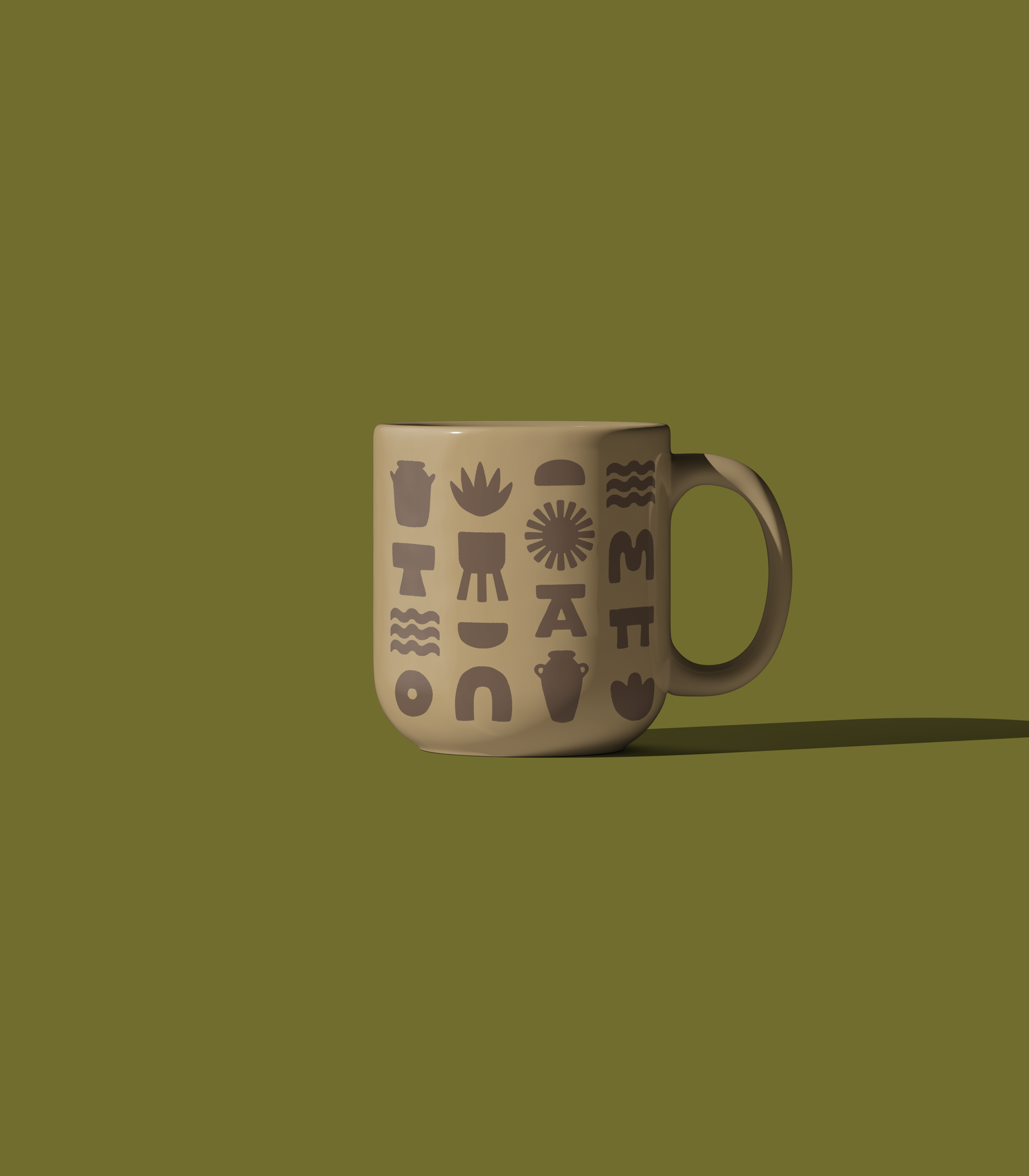 1 Palm Pattern Design - Coffee Mug beach brand branding coastal coffee furniture graphic design illustration logo mug pattern surf