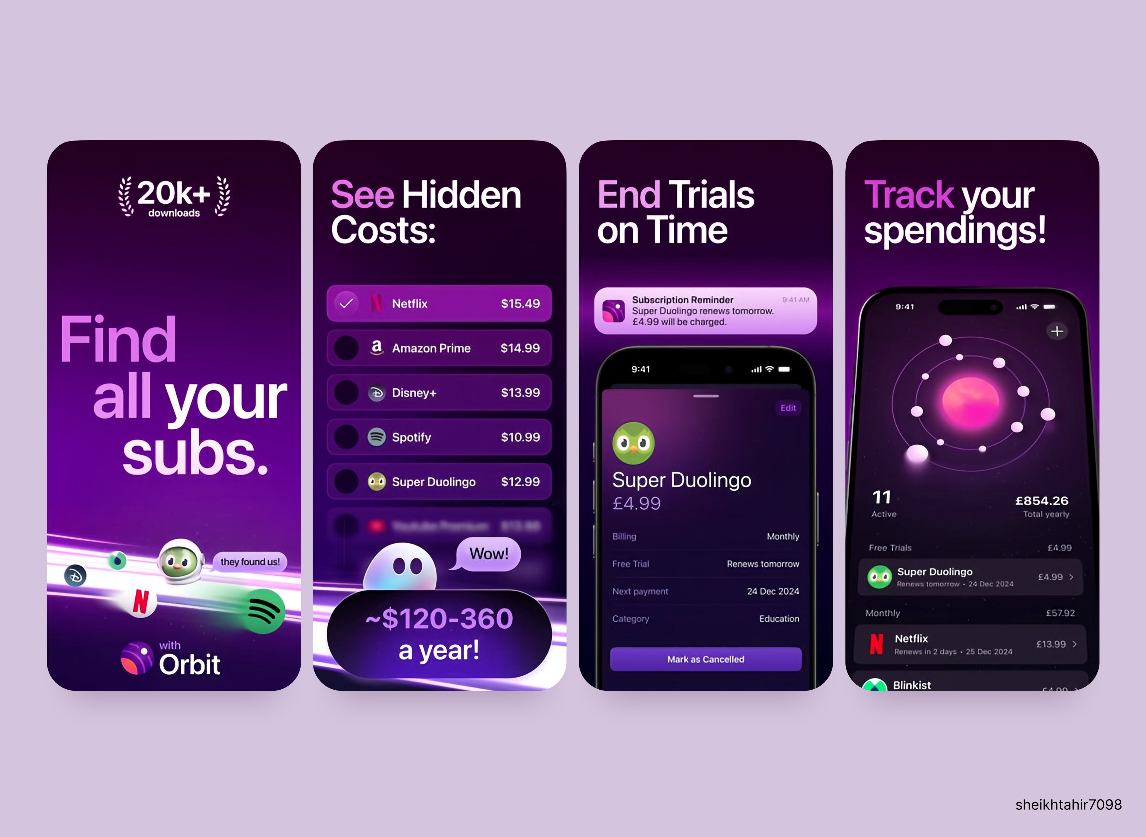 Example of App Screenshot Design