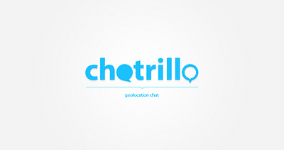 Chatrillo | Nearby Chat blue chat dribbble geo geolocation graph graphic design location logo sky social