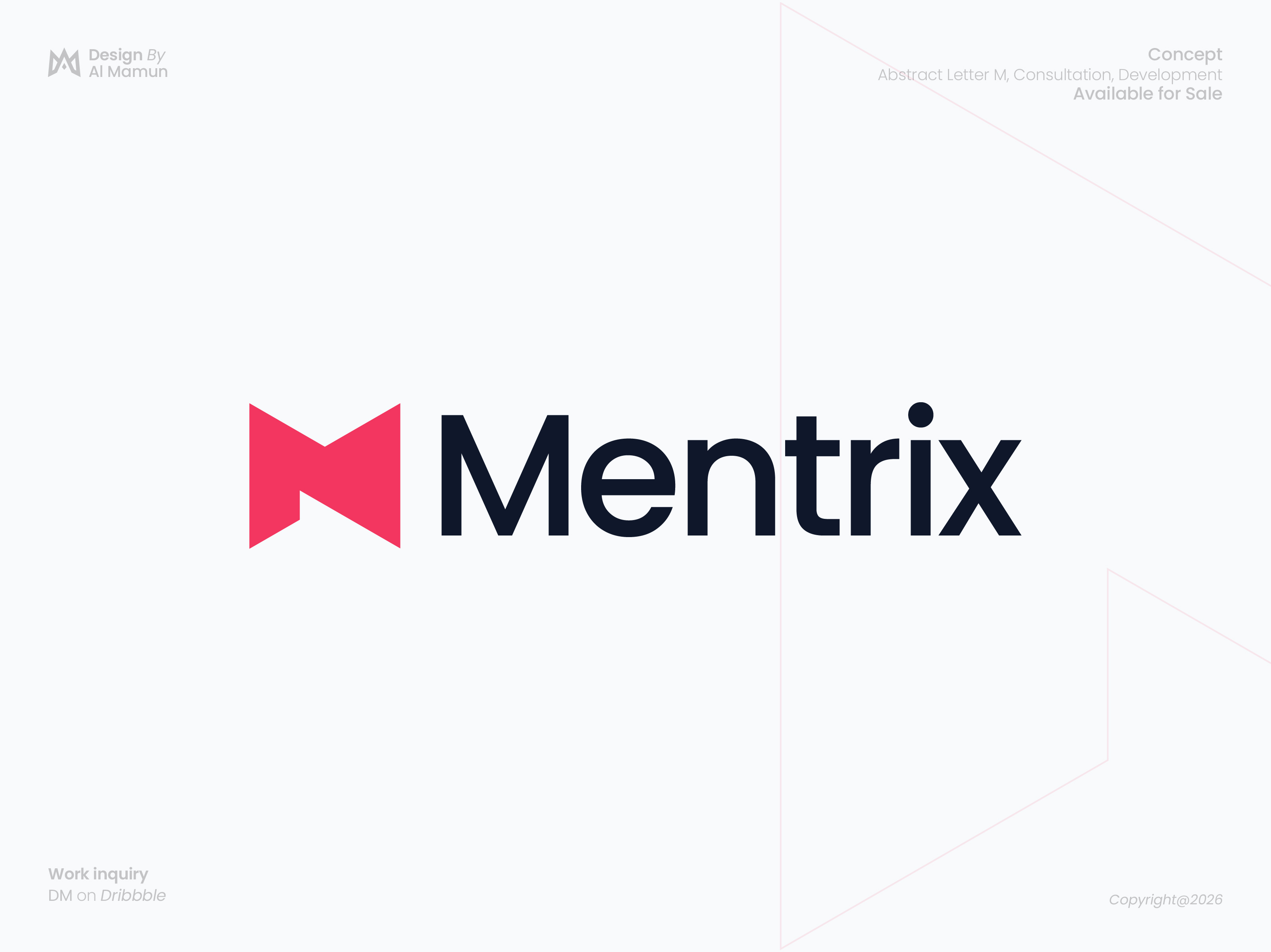 Mentrix | Strategy & Consulting Logo & Branding abstract brand mark branding consultant identity letter m logo letter mark logo logo design logo designer logo icon logo mark m logo mentor mentrix modern logo symbol timeless