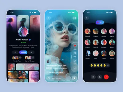 Video Streaming Mobile App - Short Video & Community Chat App UI app design content creator app content platform live app live streaming app mobile app reels app short video social media app streaming app trending ui ui ux video app video feed video streaming