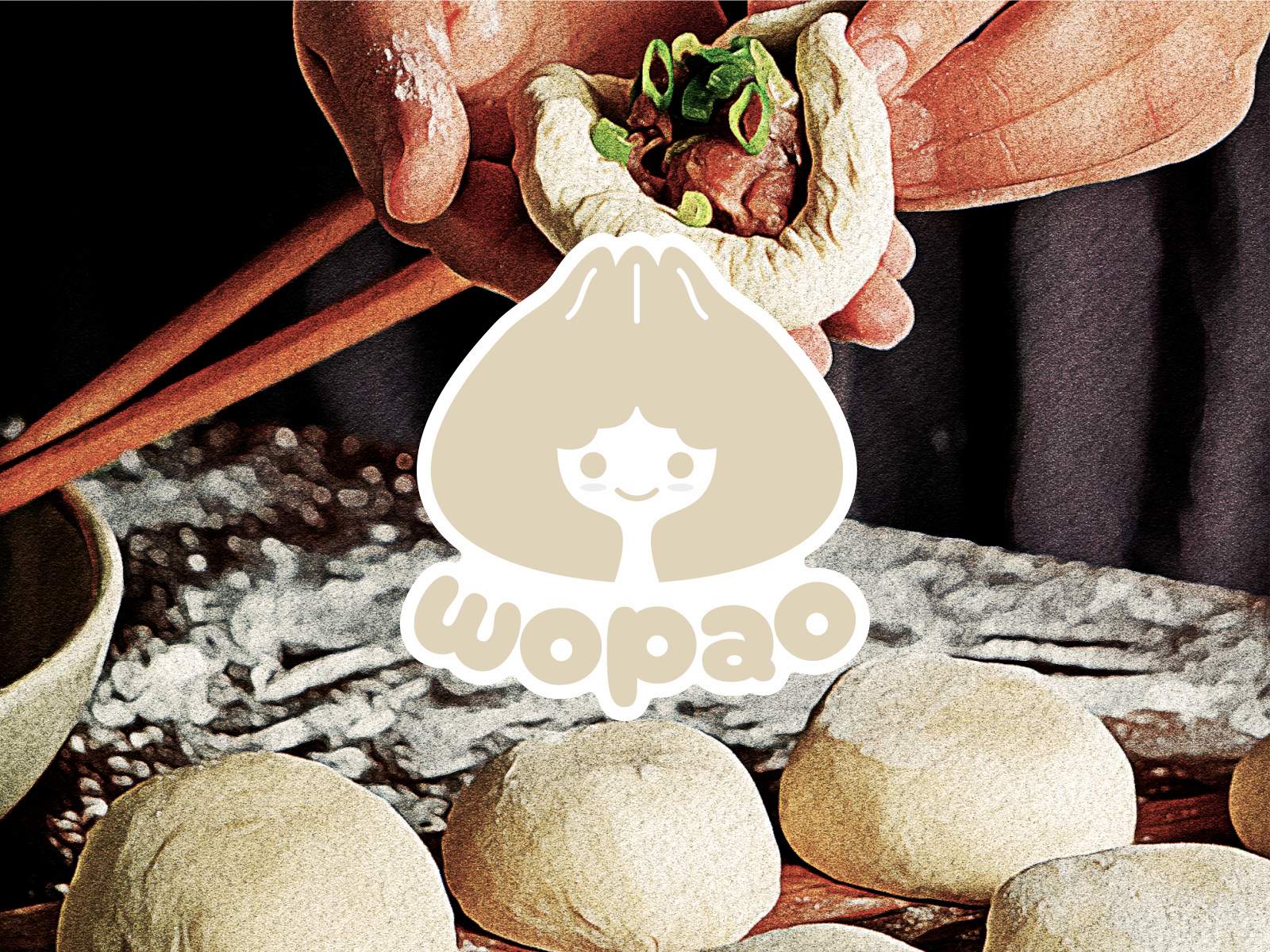Wopao Logo and Visual Design asian bakpao brand branding design food graphic design inspiration logo modern restaurand trend vector woman