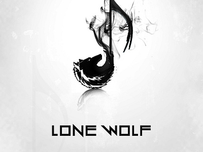 Lonewolf dark design logo music poster theme wolf