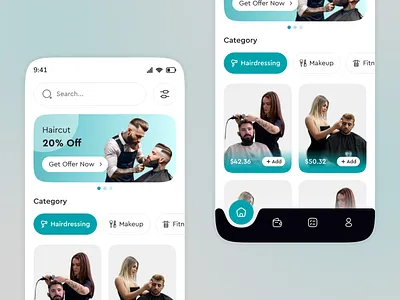 StyleSeat Pro – Hair & Grooming UI app design inspiration appointment booking ui barber booking app barber shop app beauty booking platform beauty service app booking app ui clean ui design grooming app design hair salon ui haircut app design mobile app mobile app ui design modern mobile ui on demand app design product design salon app service booking app ux ui designer web