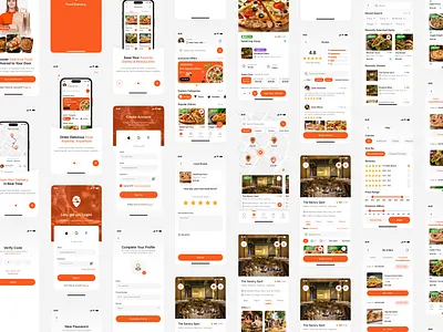 Food Delivery Mobile App UIUX Design | Food Ordering Mobile App android app ui design app ui kit app ux design application design application designer dark mode app figma food app food delivery app food menu app food order app food ordering app ios restaurant app ui ui design uiux design user experience ux