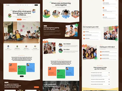 Early Education Website Design childcare early education early education website kids kids education kids school landing page rifath school school website toddler program ui uiux web webflow website design