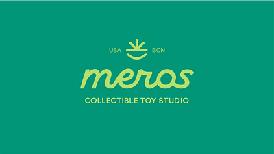 Meros Collectible Toy Studio // Logo branding case study design identity logo main logo primary logo