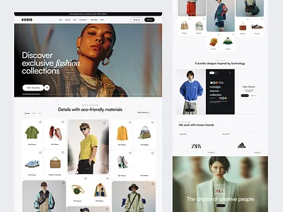 Fashion E-commerce Website clothing brand clothing website design ecommerce ecommerce product fashion brand website fashion ecommerce website fashion landing page fashion startup website fashion website minimal ui design online store oripio product design responsive ecommerce design shopping website design ux design web design website
