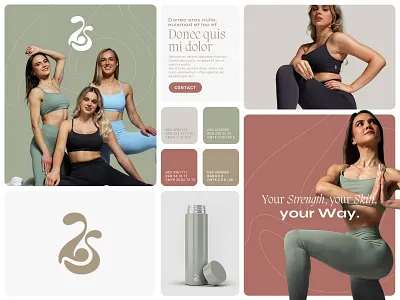Women's Sportswear That Makes Beauty Move activewear athletic beauty bold branding comfort design elegant fashion femininity fitness identity lifestyle logo minimal movement packaging sportswear typography women