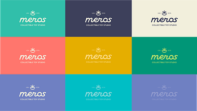 Meros Collectible Toy Studio // Colors brand branding color color palette design identity logo logo mark vector