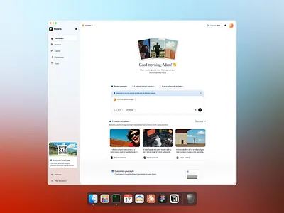 Polaris — AI Text to Image Platform ai ai art ai chat ai chatbot ai generator ai image artificial intelligence clean creative tools dashboard image generate image generator light mode minimalist product design saas saas ai text to image ui design web app