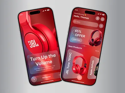 Music Gear E-Commerce Mobile App UI Design app design appui audio gear clean ui ecommerce ecommerce app headphones mobile app modern design music app product design shopping app ui inspiration