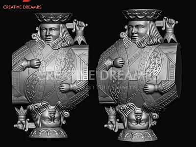 3D Character design for King 3d 3d modeing 3d rendering 3dmodeling animation branding design illustration ui visualization