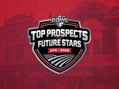 2022 GOJHL Top Prospects branding design gojhl hockey logo