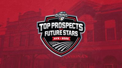2022 GOJHL Top Prospects branding design gojhl hockey logo