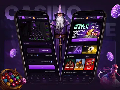 Casino Mobile App - Gambling Design app design betting app casino casino app casino app design casino betting casino games casino interface casino mobile app casino online casino platform casino ui design slots gambling design live casino mobile app online casino slots game sport betting
