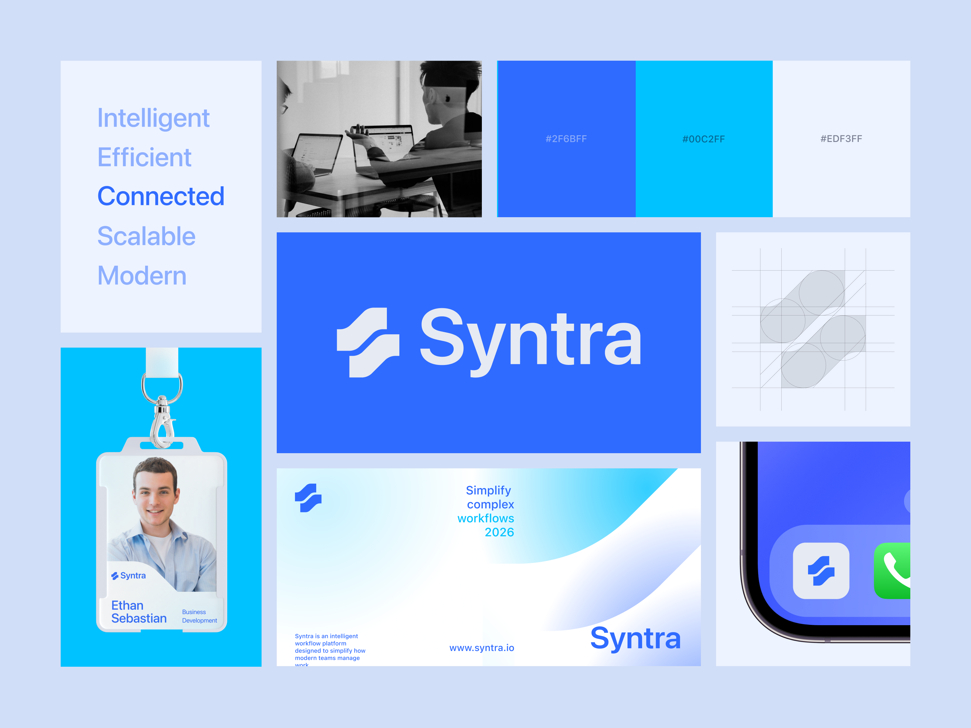 Syntra — Visual Foundation b2b brand brand identity branding clean design company graphic design identity letter s logo logo design mark minimal saas tech visual identity