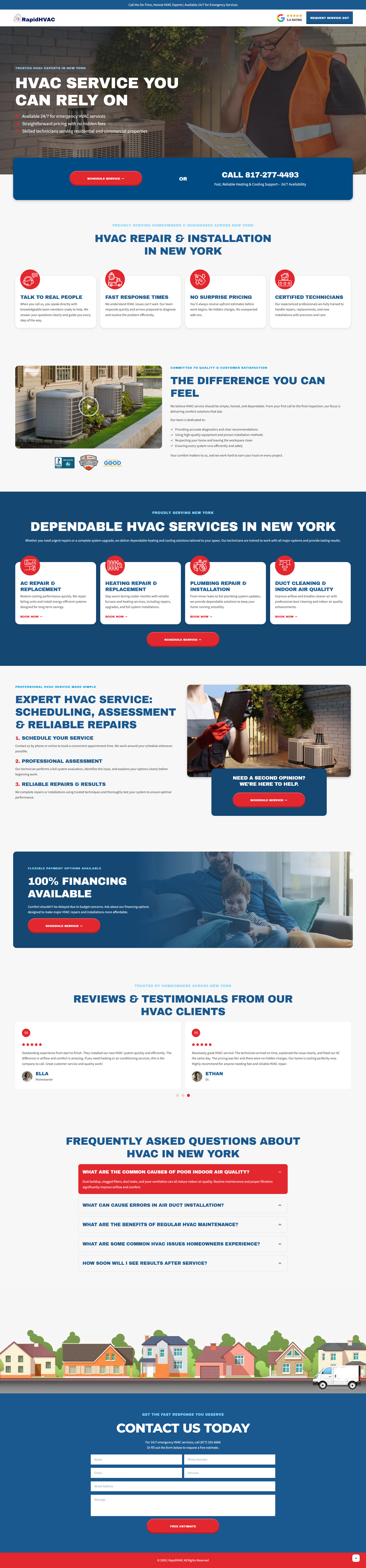 HVAC Landing Page air conditioning heating home service home service website home services hvac hvac landing page hvac service hvac service cooling hvac web design hvac website landing page landing page design lead generation service landing page ventilation web design website
