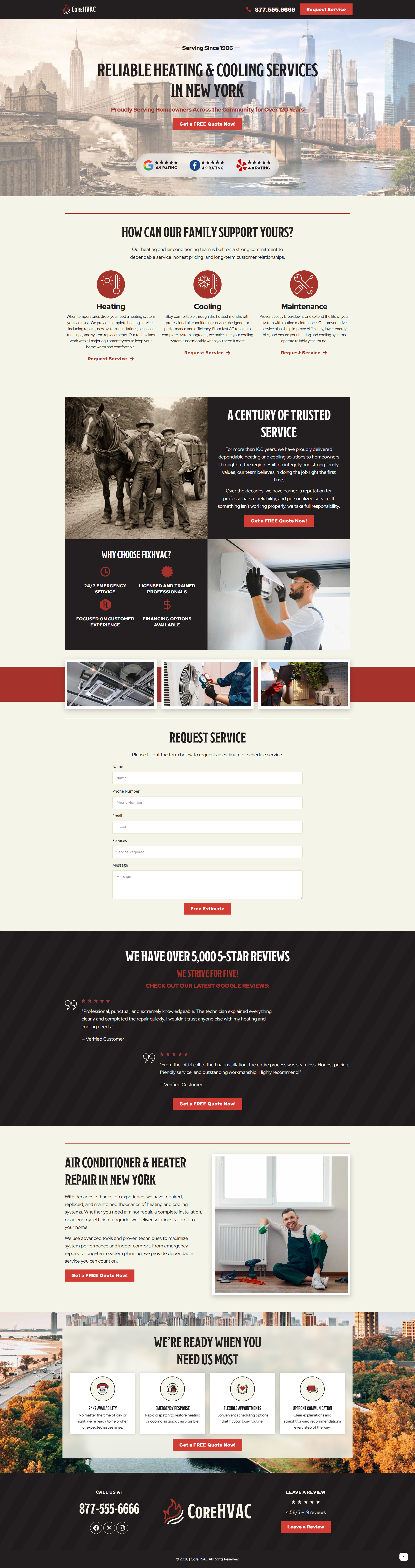 HVAC Lead Generation Landing Page air conditioning cooling heating home service home service website home services hvac hvac landing page hvac service hvac web design hvac website landing page landing page design lead generation service landing page ventilation web design website