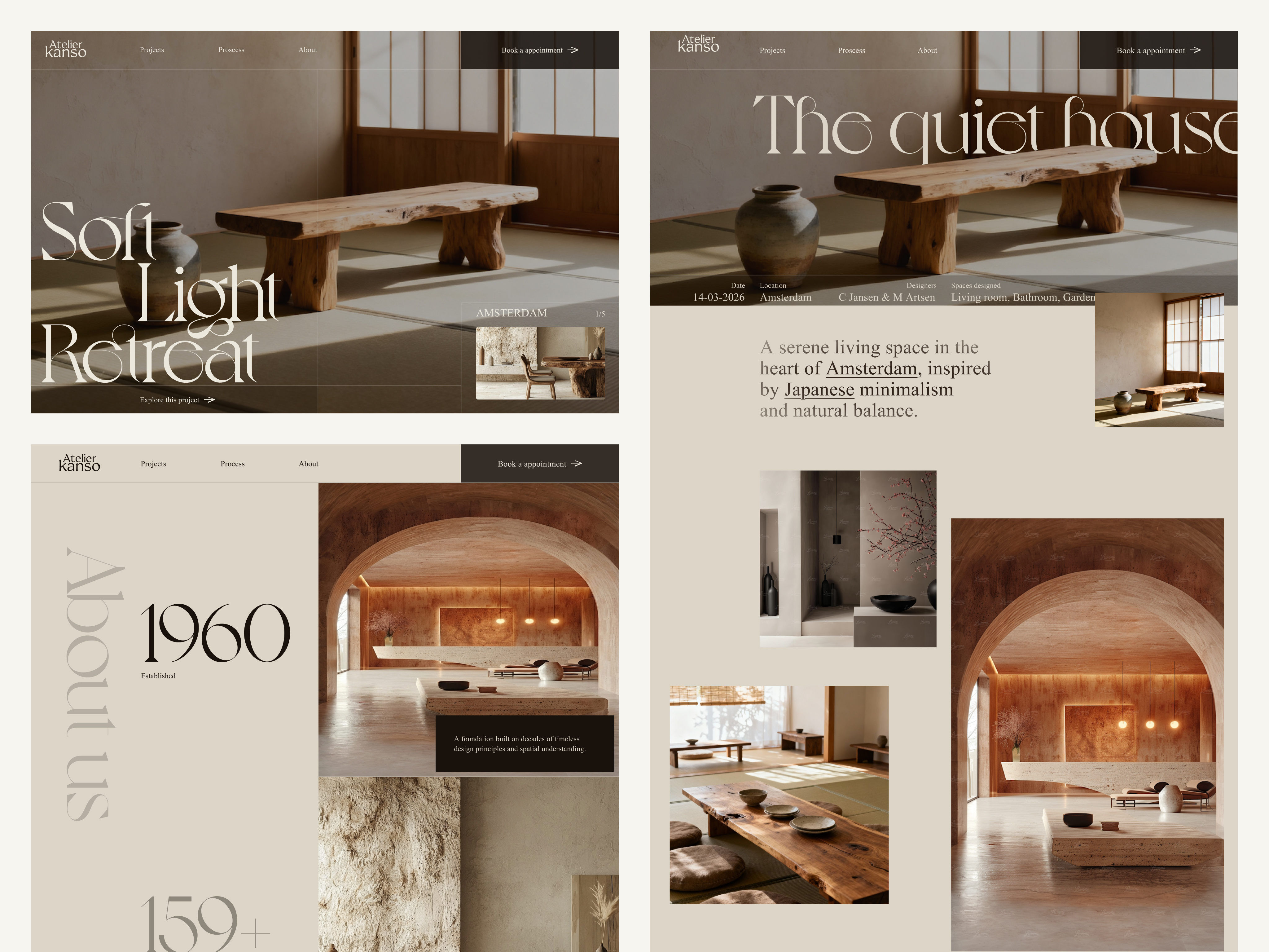 Atelier Kanso | Interior design firm | Webdesign