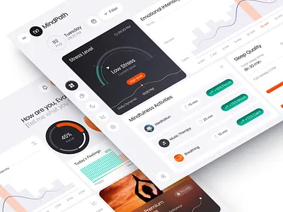 UI-UX for Health & Wellness design interface platform product service startup ui uiux ux web website