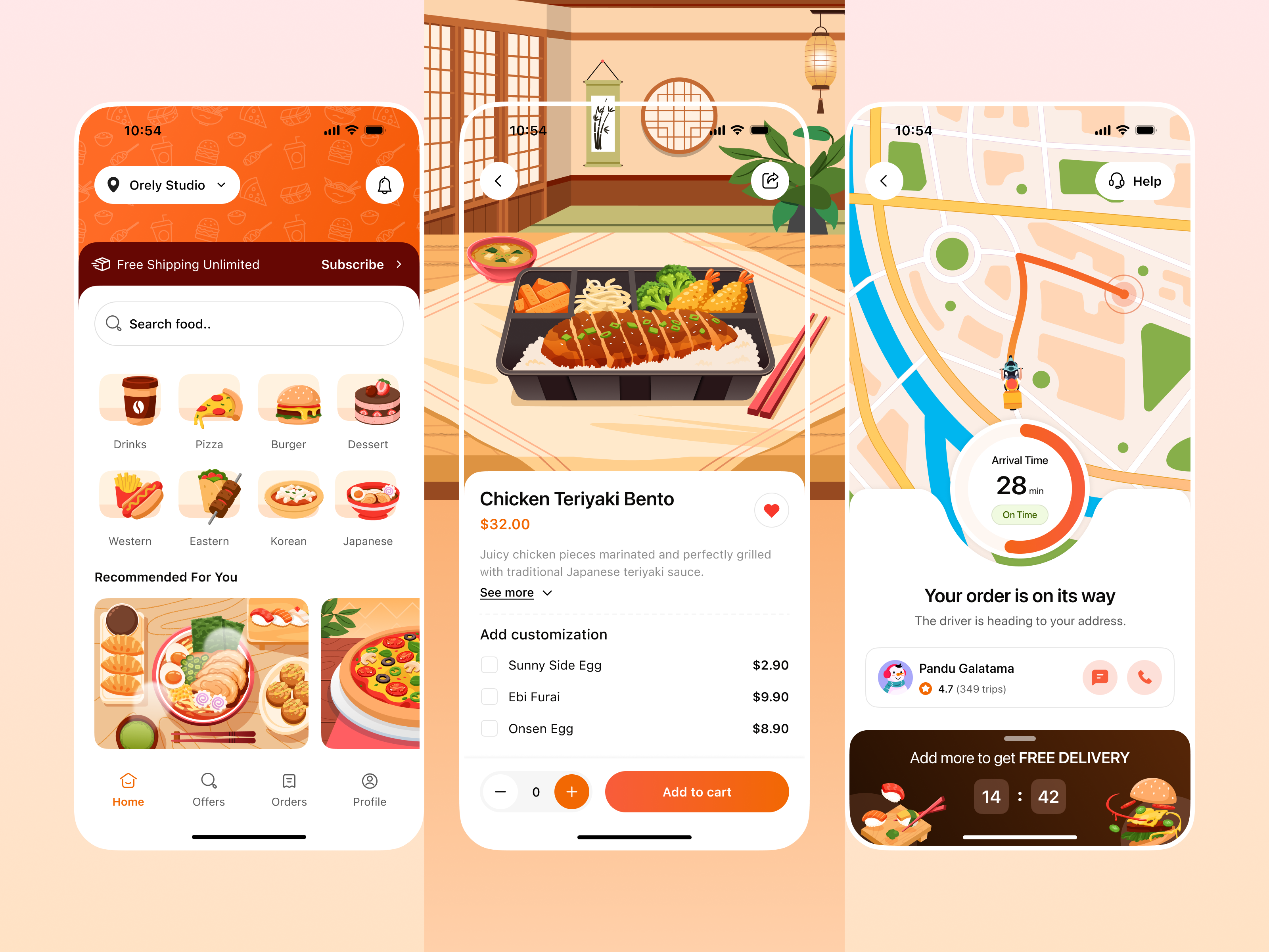 Example of Gohan - A Food Delivery App 🍱🛵