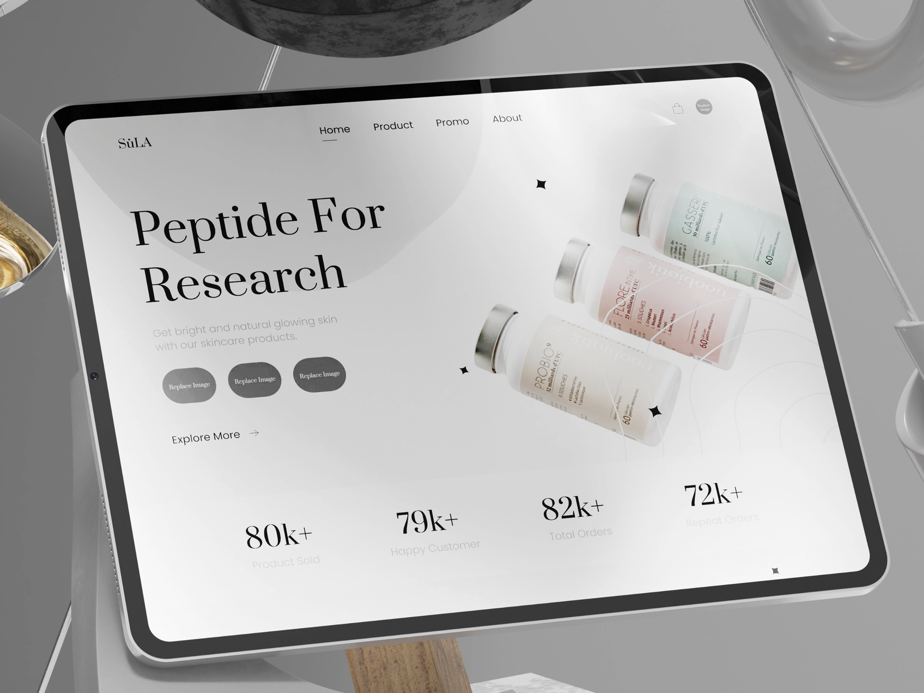 Example of Peptide & Biotech Website Design UI/UX