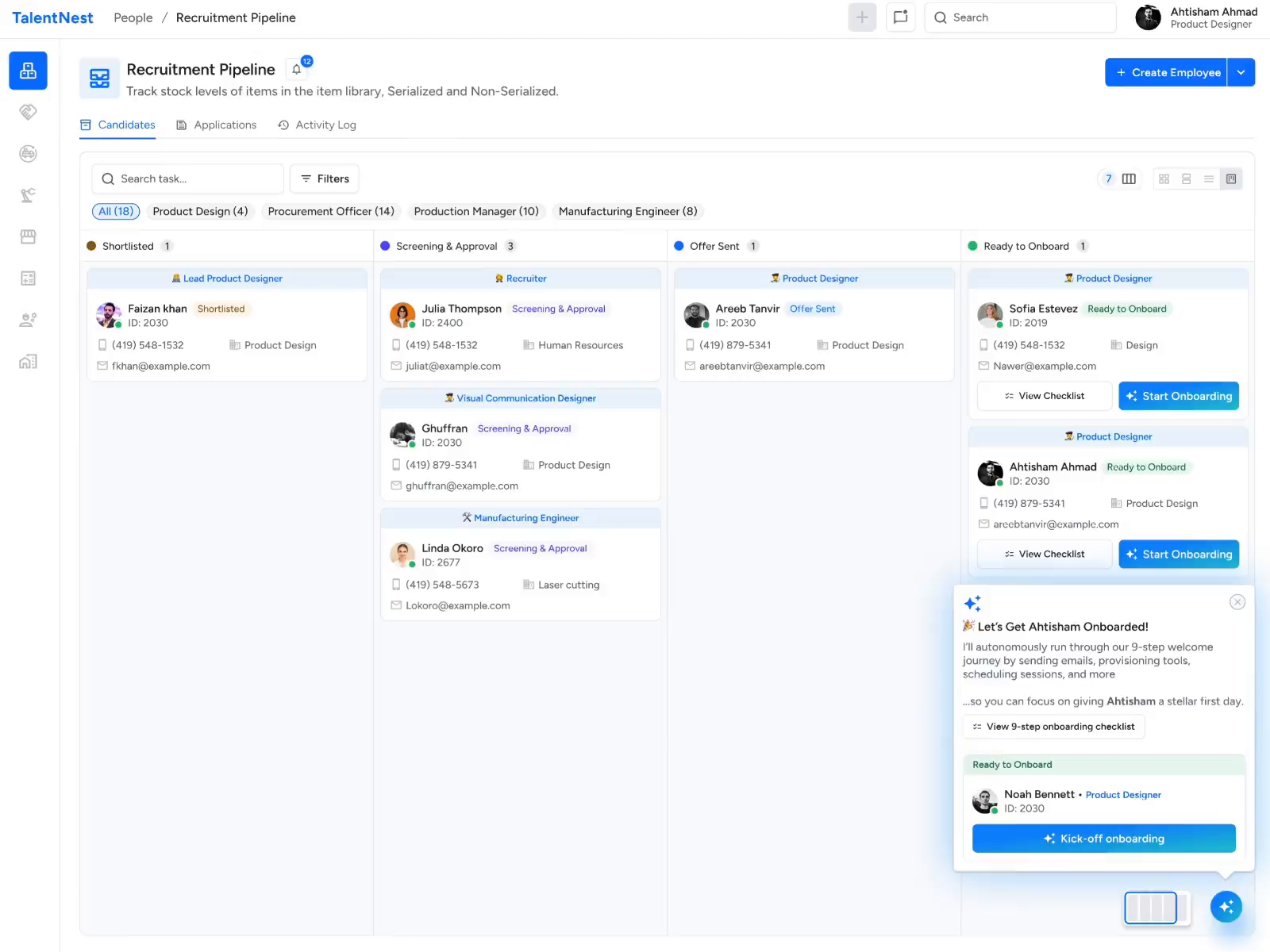 Automate Workflows with AI Onboarding Assistant