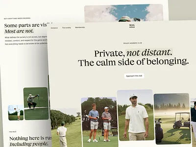 Website For Private Golf Club web web design website