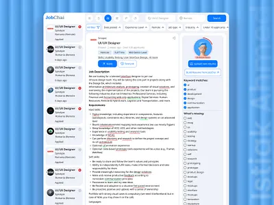 Ai Job Portal Website Design finding job hiring home page design job application job finder job listing job portal job search platform online job online job portal recruitment ui